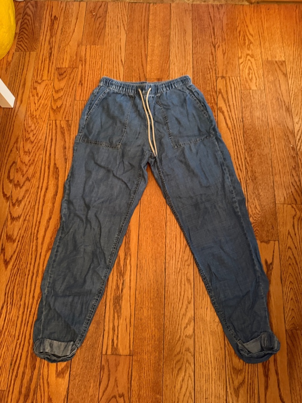Indigo Rein Lightweight Denim Joggers - Blue